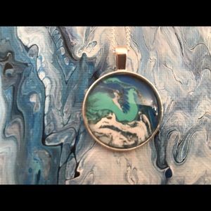 Acrylic Paint Skin Necklace